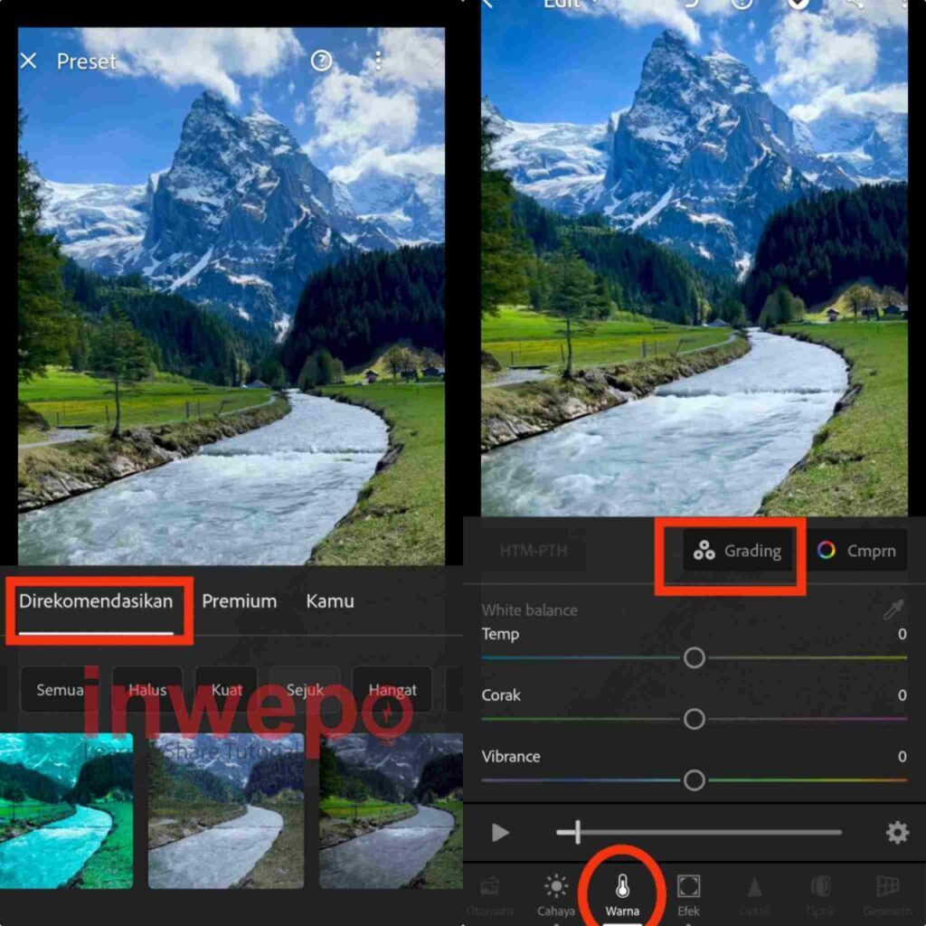 Cara Edit Video di Lightroom Mobile Inwepo